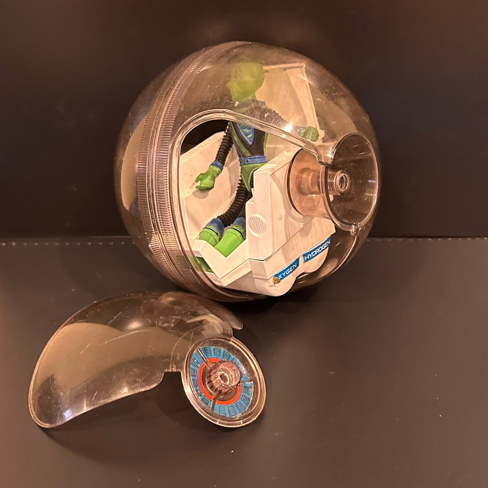 Vintage Mattel Major Matt Mason Alien Space Bubble Green Figure Toy 1970s